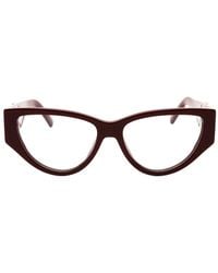 MCM - Cat-Eye Frame Glasses - Lyst