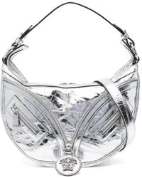 Versace - 'repeat' Metallic Shoulder Bag - Lyst