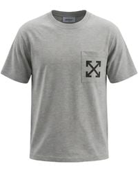 Off-White c/o Virgil Abloh - Arrows-Print Patch Pocket T-Shirt - Lyst