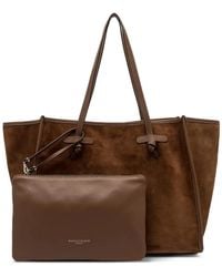 Gianni Chiarini - Marcella Knotted-Handles Suede Tote Bag - Lyst