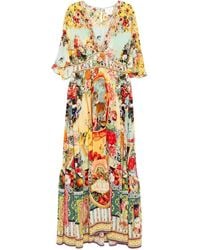 CAMILLA - フローラル シルクドレス - Lyst