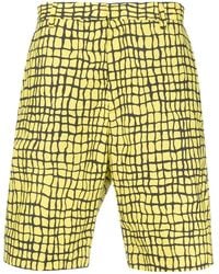 Moschino - Graphic Print Knee-Length Shorts - Lyst