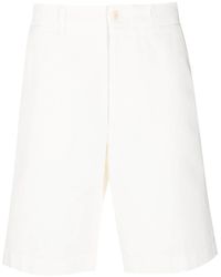 Gucci - Ivory Gabardine Bermuda Shorts - Lyst