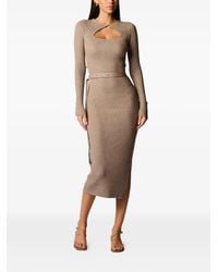 Hevron - Asher Cutout Ribbed Dress - Lyst