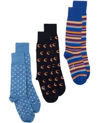 Paul Smith - Mix-pattern Ankle Socks (pack Of Three) - Lyst