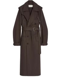 Dries Van Noten - Double-Breasted Trench Coat - Lyst