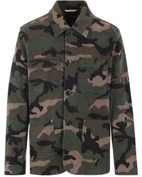 Valentino Garavani - Vlogo Camouflage Jacket - Lyst