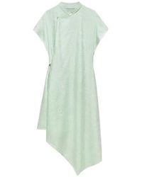 Shanghai Tang - Tang Jacquard Asymmetric Dress - Lyst
