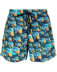 Vilebrequin - Moorea Fish-print Swim Shorts - Lyst