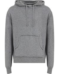 Maison Margiela - Sudadera de punto con capucha y bolsillo y bolsillo - Lyst