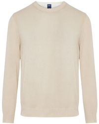 Fedeli - Jersey Con Ribete De Canalé Y Cuello Redondo - Lyst