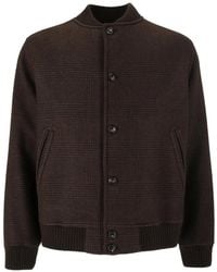Circolo 1901 - Check-Pattern Button-Up Bomber Jacket - Lyst
