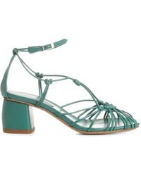 forte_forte - Open-Toe Leather Sandals - Lyst