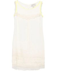 Gemy Maalouf - Ruffled Trim Sleeveless Mini Dress - Lyst