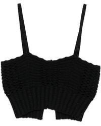 forte_forte - Knitted Bralette Top - Lyst