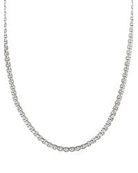 David Yurman - 14Kt And Sterling Box Chain Necklace - Lyst