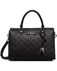 Guess - Debossed-Logo Charm Tote Bag - Lyst