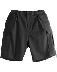 Yohji Yamamoto - Pleated Cargo Shorts - Lyst