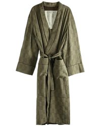 Ziggy Chen - Abrigo Largo A Cuadros - Lyst