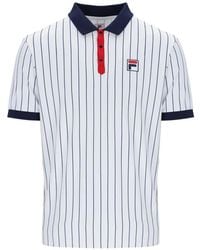 Fila - Borg Pinstriped Polo Shirt - Lyst