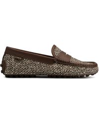 Tod's - Tweed Loafers - Lyst