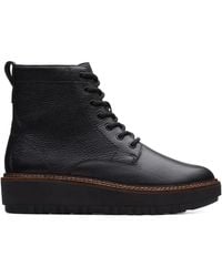 Clarks - Orianna Leather Boot - Lyst