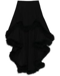 Mugler - Trimmed Asymmetric Skirt - Lyst