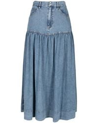 The Great - Jupe Mi-Longue Western Yoke - Lyst