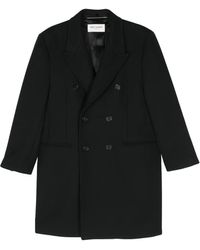 Saint Laurent - ウール コート - Lyst