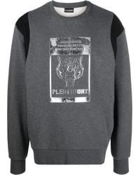 Philipp Plein - Tiger-Head Logo-Print Sweatshirt - Lyst