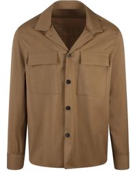 Low Brand - Wool Shirt - Lyst