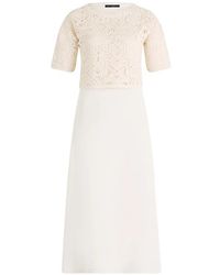 Betty Barclay - Lace-Overlay Short-Sleeve Dress - Lyst
