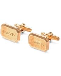 Lanvin - Logo Cufflinks - Lyst