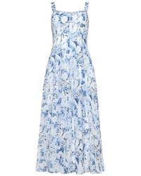 Cinq À Sept - Marmo Heirloom Petals Floral-Print Dress - Lyst