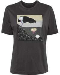 JNBY - Printed Short-Sleeved T-Shirt - Lyst