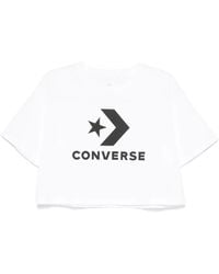 Converse - Logo-Print T-Shirt - Lyst