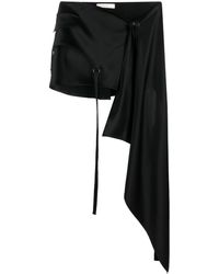 Ssheena - Asymmetric Draped-detail Skirt - Lyst