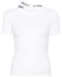 Y. Project - Evergreen T-Shirt mit Kragen im Layering-Look - Lyst