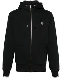 Fred Perry - Embroidered-logo Zip-up Jacket - Lyst