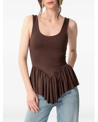 Concepto - Top Thera Con Peplum Y Volantes - Lyst