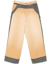 KHOKI - Pinstripe Panelled Trousers - Lyst