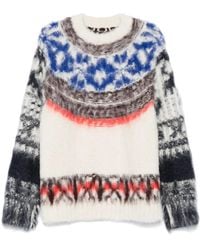 Sacai - Brushed-Effect Sweater - Lyst