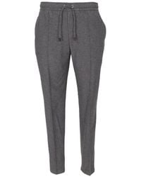 Isaia - Drawstring-Waist Track Pants - Lyst