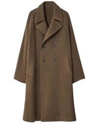 Lemaire - Double-Breasted Oversized Coat - Lyst