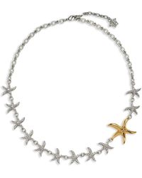 Versace - Barocco Sea Crystal-embellished Necklace - Lyst