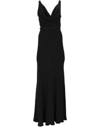 Isaia - Belted Cowl-Neck Maxi Dress - Lyst