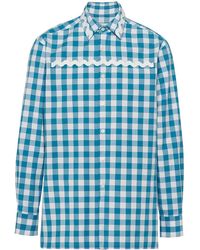 Prada - Hemd Mit Vichy-Karo - Lyst