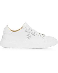 Philipp Plein - Leather Lo-Top Sneakers Hexagon - Lyst