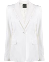 Pinko Blazer entallado con un solo botón - Blanco
