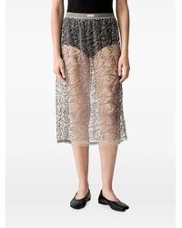 Munthe - Mesh-Rock Mit Pailletten - Lyst